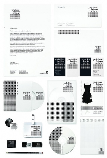 Creative Review - Yorkshire Fashion Archive Brand Identity #fashion #identity #black