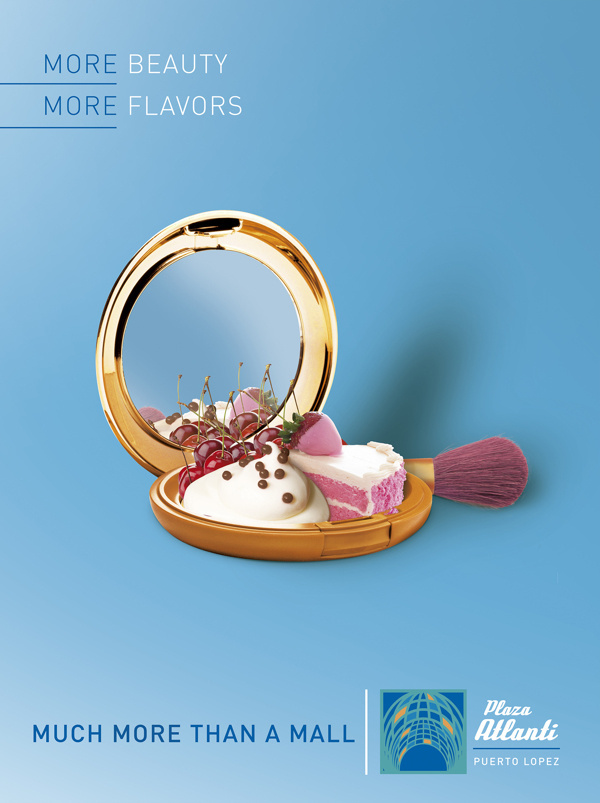 Much More Plaza Atlanti - Advertising #cake #make #grzunov #fusion #fruits #advertising #up #ad #blue