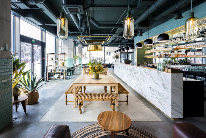 Bogdan Ciocodeica Create Fresh Decor for Kane Restaurant - InteriorZine