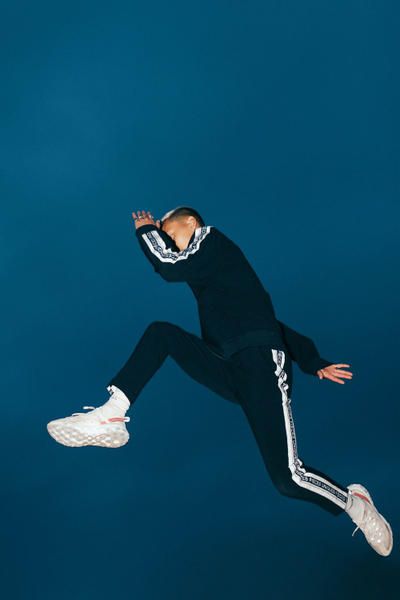 Pièces Uniques Spring Summer 2018 collection lookbook nike react element 87 sneaker pink white blue paris july 1 2018 drop release date info look