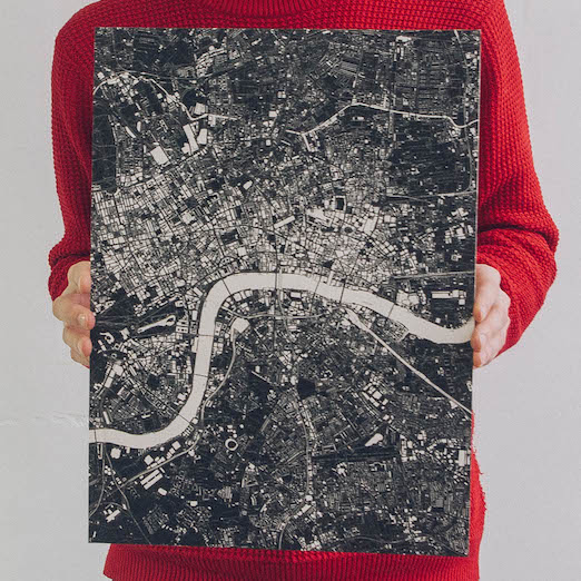 #map #poster #london
