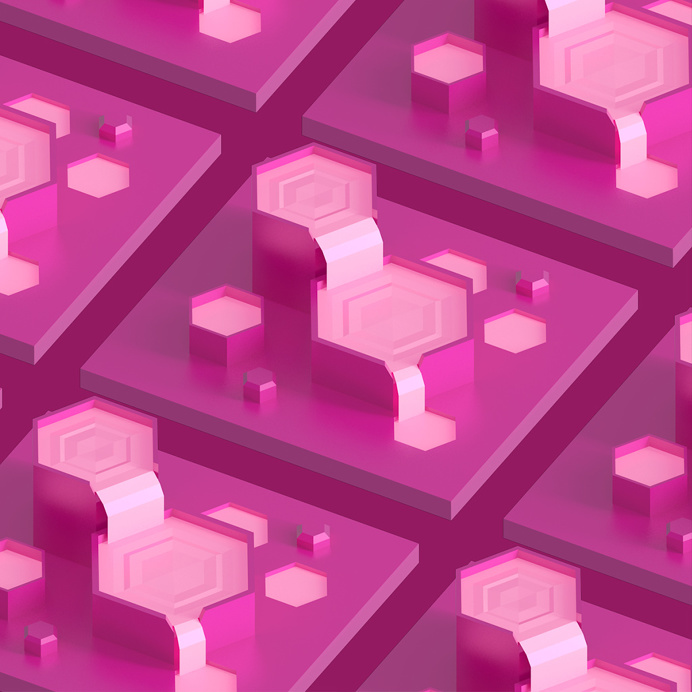 #beatracer #lilasoft #isometric #pink #jmchoe #hexagon
