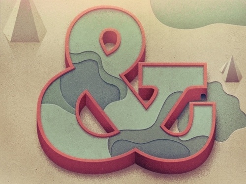 Beautiful Type — Another beautiful ampersand, in a different style,... #mezzell #type #ampresand #justin