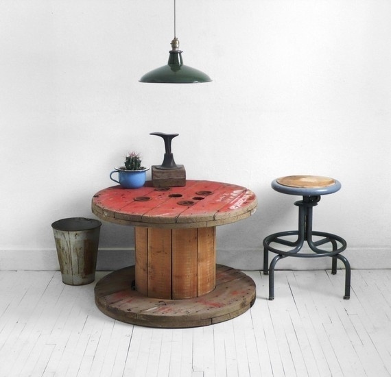 Patent Pending Projects: Cable Spool Table Project #spool #repurposed #cable