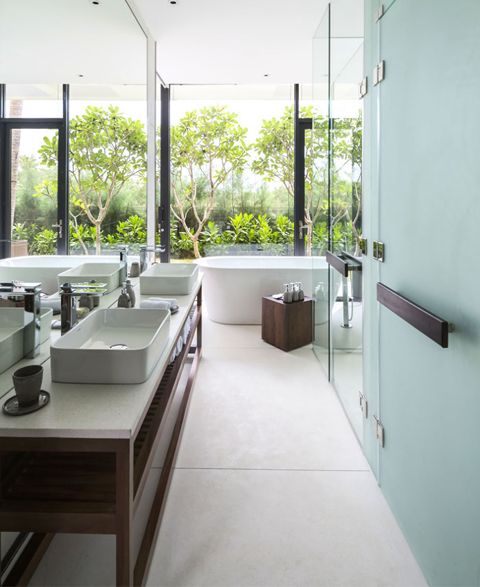Naman Residences – Garden Villa on the Non Nuoc Beach - #bath, #interior, #decor, home, bathroom