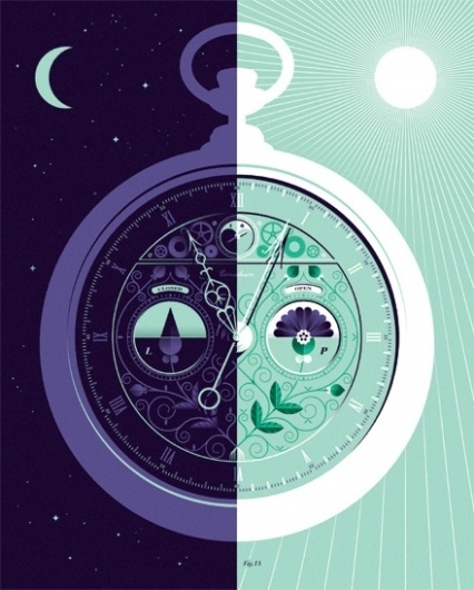 Lab Partners #clock #illustration