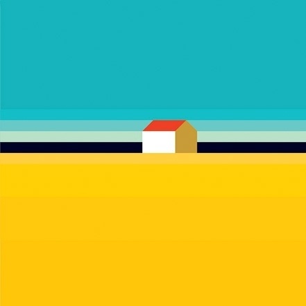 Landschaft Mit Haus - but does it float #painting
