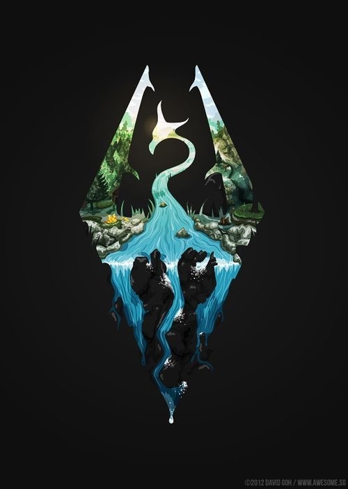 Elder scrolls V. Skyrim. One of my favorite games and it has to be one of the most visually creative game I have ever seen. #skyrim