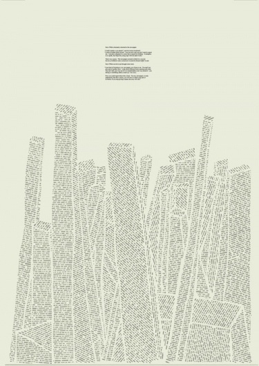 Sam Winston : Made Up True Story #print #graphic #screen #poetry #typography