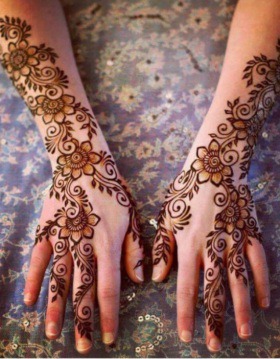 Floral Pattern Mehndi Design Ideas