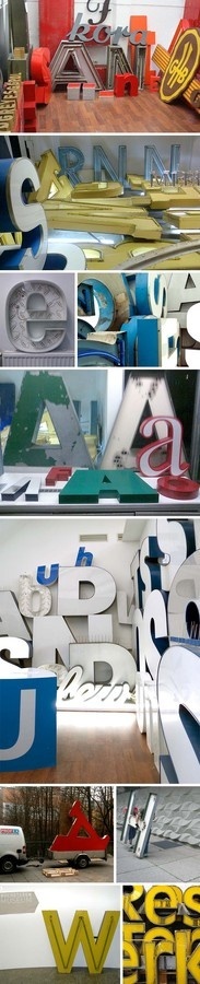 Berlin Museum on Typography, signage, letters. Type museum, Museum of Letters, Buchstaben Museum, #signage #type #letters #typography