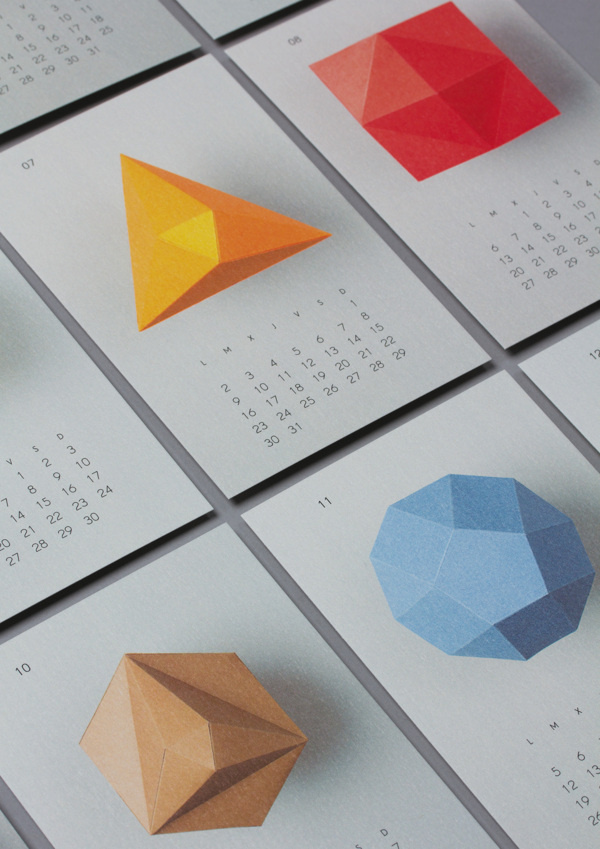 2012 Lo Siento calendar #print #calendar #losiento #polygons