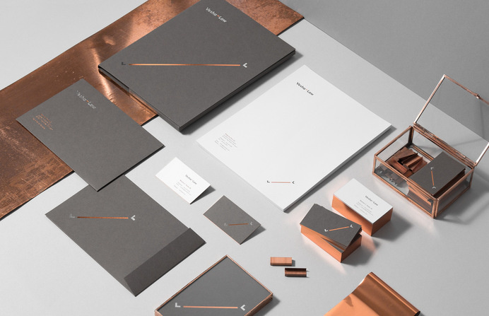 Vesha Law - for brands.™ #business #card #print #copper #stationery #letterhead #foil