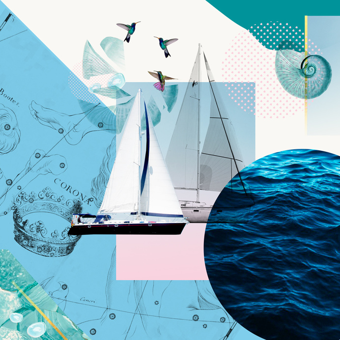 Collage yacht regatta teambuilding