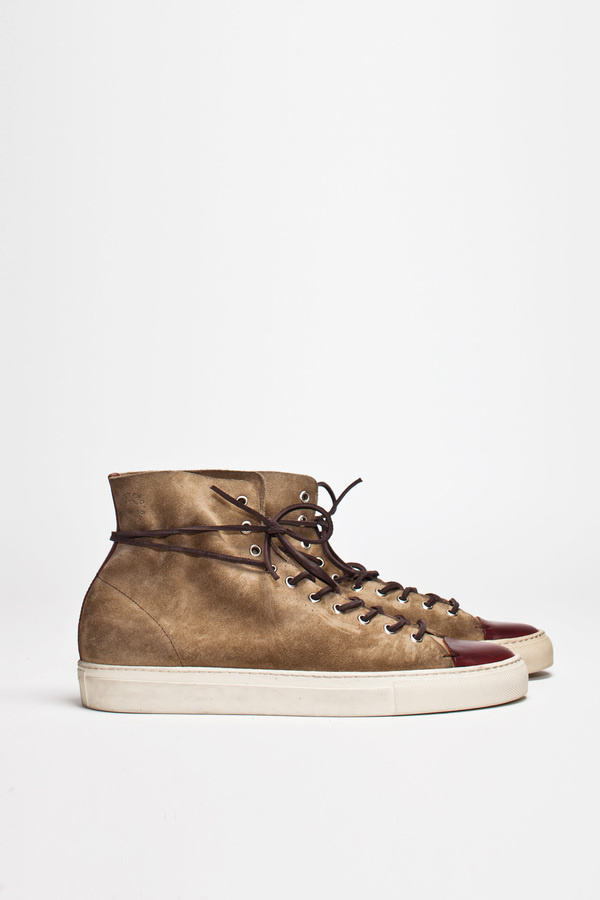 Buttero Tanino High Suede Beige | TRÈS BIEN #shoes #italian #sneakers #leather #buttero