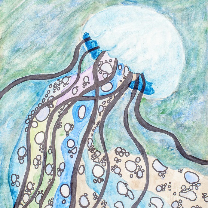 easy jellyfish painting & jellyfish paint by numbers #painting