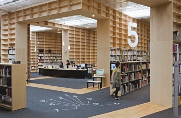 Sou Fujimoto: Bricks of paper and ink #libary #building #books
