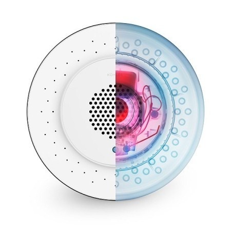 Love to listen to music in the shower? With this device, the speaker is embedded in the showerhead! #speaker #wireless #design #product #industrial