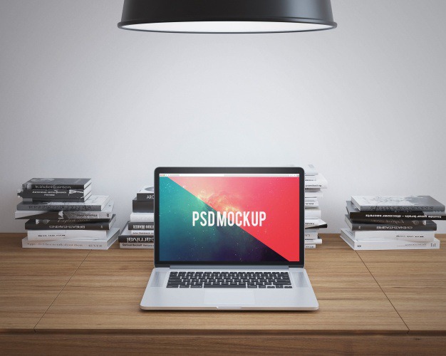 Laptop on wooden desk mock up Premium Psd. See more inspiration related to Mockup, Template, Laptop, Web, Website, Mock up, Desk, Wooden, Templates, Website template, Mac, Screen, Macbook, Mockups, Up, Web template, Realistic, Real, Web templates, Mock ups, Mock, Ups and Keybord on Freepik.