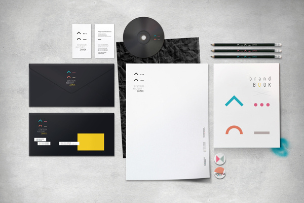 Corporate Identity / Wayfinding for CK Zamek on Behance #paper #black #identity #branding