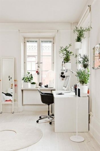 Workspace Inspiration #interior #white #design #minimal #workspace
