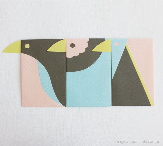 Cutesign - A playful set of Jiro bird envelopes by Japanese... #bird