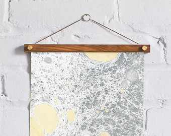 Handmade Marble Print #marble #marbling #papermarbling #frame #wallart #print
