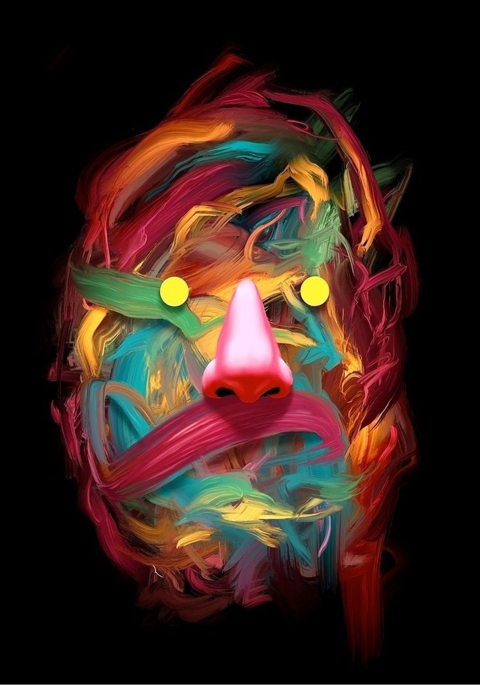 Abstract Faces by Anthony Hurd
