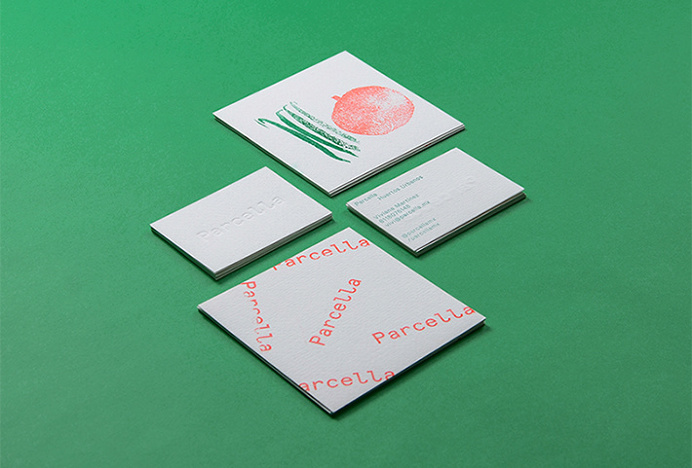 Parcella by Ministry #graphic design #business cards #green #cards