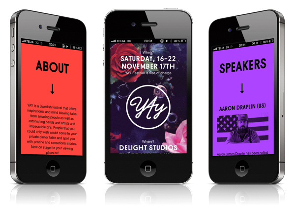 Yay Festival 2012 on Behance #graphic #snask #handmade #identity #yay #flowers