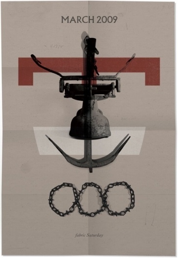 Fabric nightclub : Village Green #monotone #poster
