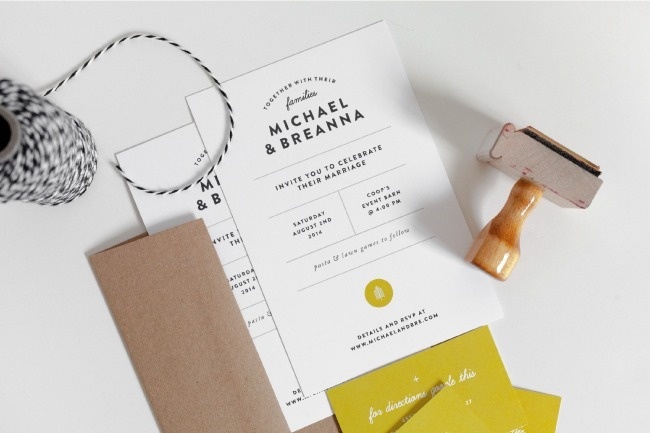 Wedding Invites | Breanna Rose #wedding invite #invite #typography #layout #minimalism