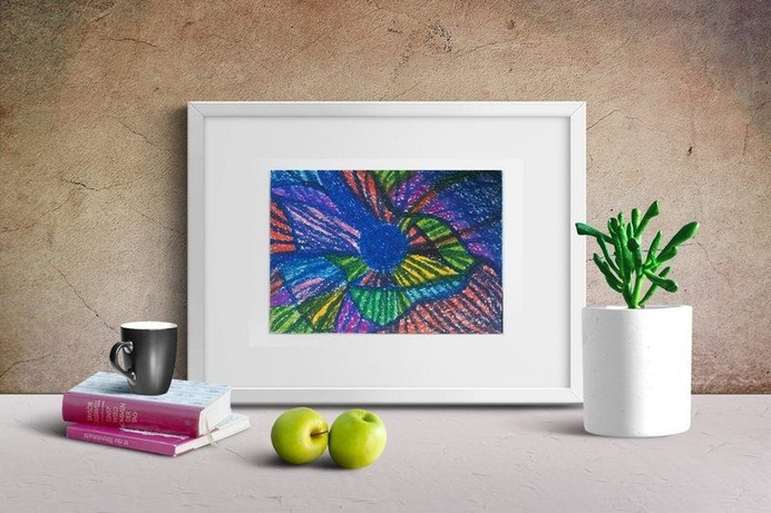 Energy on Motion, Abstract Art, Pastel Drawing, Abstraction #2027 Oil Pastel Drawing, Modern Artwork, Contemporary
15/21 sm or 6/8,5 inches size on paper.

Original art by artist Luiza Kozich.

Colorful painting and gift for him and her. It would be a fine present for someone who loves abstract art.