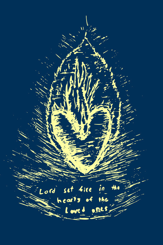 Graphic Design - St. Joseph's Camera #heart #jesus #fire #sacred