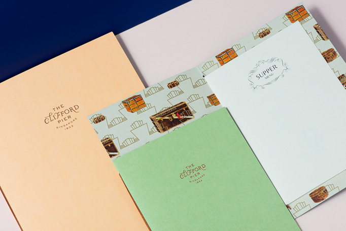 The Clifford Pier #menu #identity #print #food