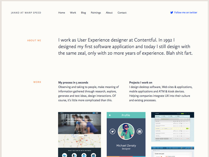 Untitled redesign by Janko Jovanovic #site #portfolio #design #web