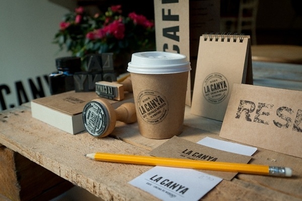 FPO: LA CANYA Branding #paper #stamp #kraft #branding