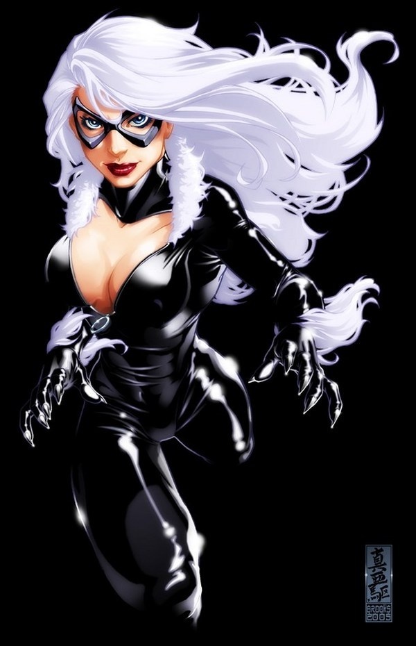 Black Cat in Mark Brooks art comic #comic #superheroes #marvel #artist #comics