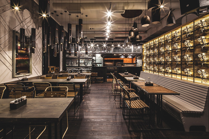 Meatless interior architecture interior bar restaurant vegetarian burea bumblee paris france mindsparkle mag