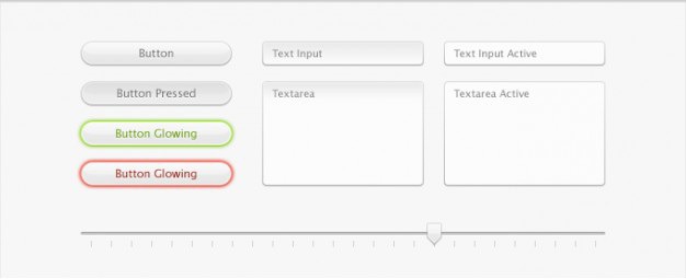 Interface kit with buttons, text fields, and slider Free Psd. See more inspiration related to Text, Buttons, Slider, Interface, Horizontal, Kit and Fields on Freepik.