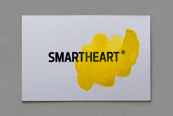 emotional logotype #heart #mart #business #emotion #logic #card #yellow #watercolor