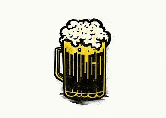 Logo / Identity - Mikey Burton / Designy Illustration #beer #cheers