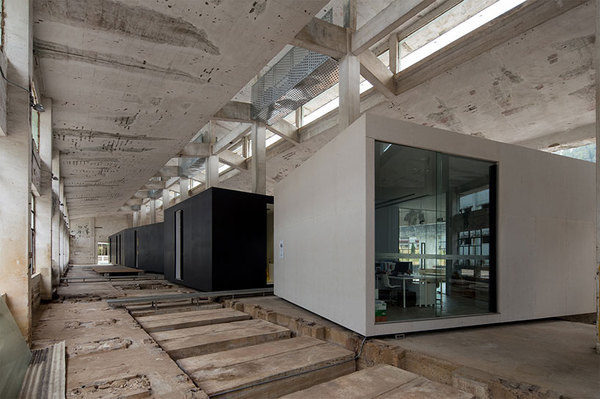 o office turns an abandoned factory into iD town: the creative art district #china