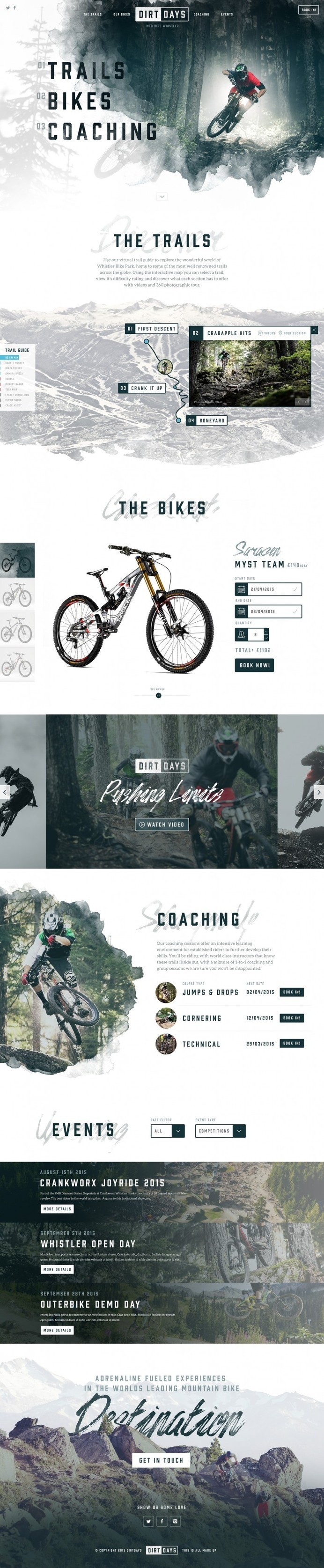Dirtdays Website Concept #design #web #ux #ui
