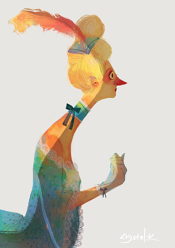 Ms. Anthony – The illustration of the baroque woman