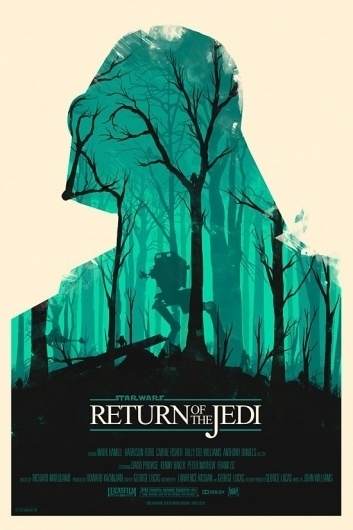 Olly-Moss-Return-of-Jedi-550x825.jpg (550×825) #poster #movie #wars #star