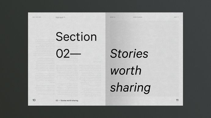 The Black And White Report on Behance
