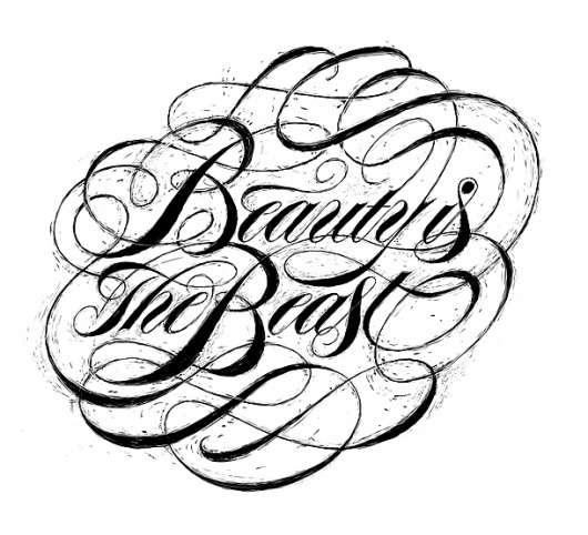 Boris Pelcer © Beauty Is The Beast #draw #type