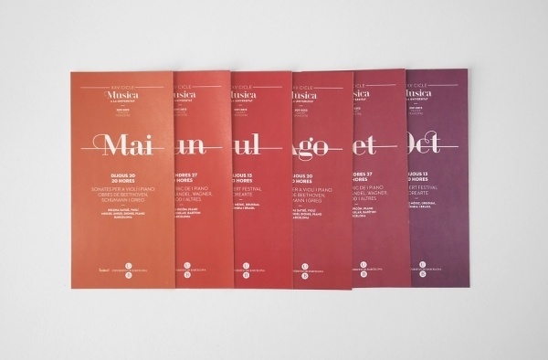 XXV Cicles de Música UB | Atipus #identity #editorial