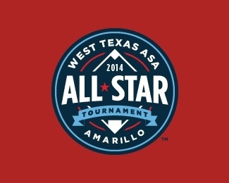 West Texas ASA AllStar Tournament #branding #mark #baseball #texas #amarillo
